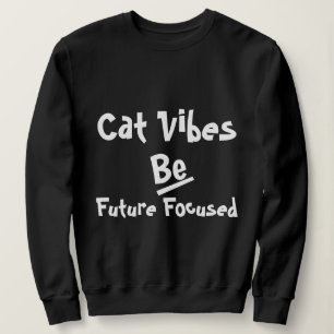 Cat Winter Fall Retro Funny Personalised Black Sweatshirt
