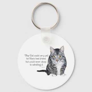 Cat Wisdom - and Friendship Key Ring