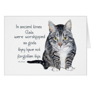 Cat Wisdom - in ancient times, Cats were