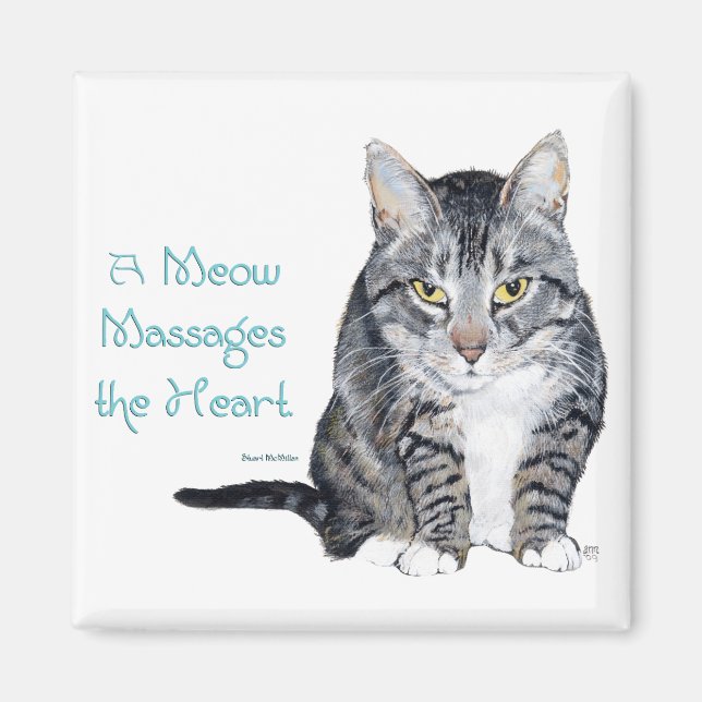 Cat Wisdom - Meows Magnet (Front)