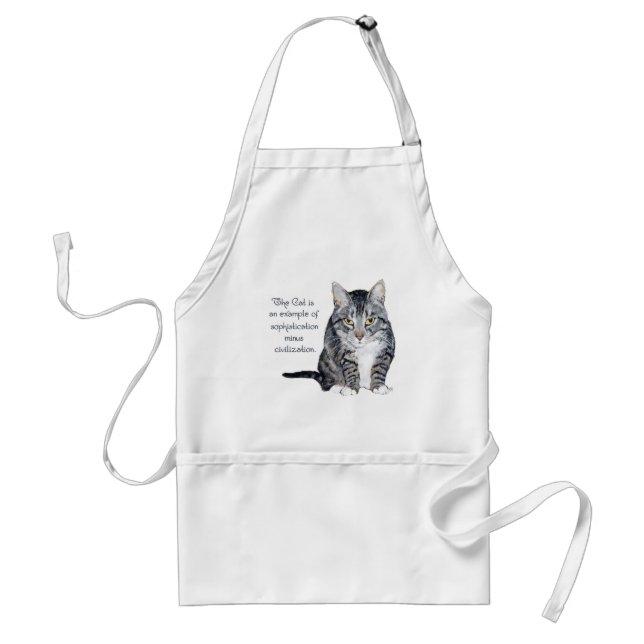 Cat Wisdom - Sophistication minus Civilisation? Standard Apron (Front)