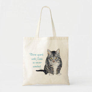 Cat Wisdom - Time spent with Cats Tote Bag