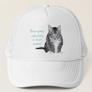 Cat Wisdom - Time spent with Cats Trucker Hat