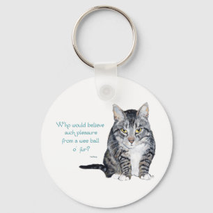 Cat Wisdom - Who would believe? Key Ring