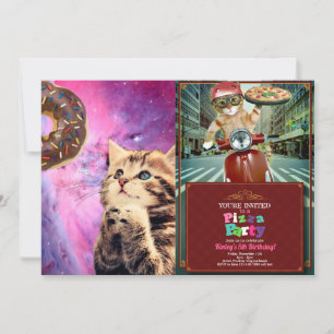 Cat wishing doughnut Business Card
