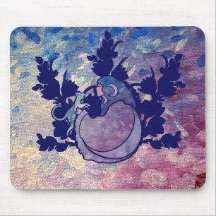 Cat Witch Moon Goddess Wiccan Cat Person Mouse Pad