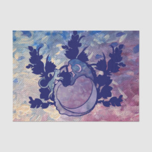 Cat Witch Moon Goddess Wiccan Cat  Tissue Paper