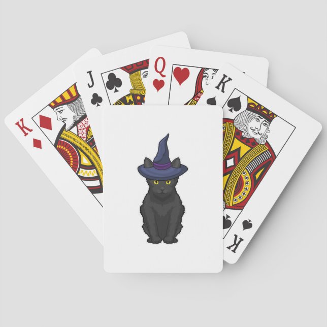 Cat Witch Playing Cards (Back)
