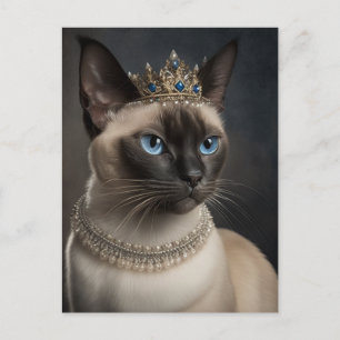 Cat With A Crown Postcard