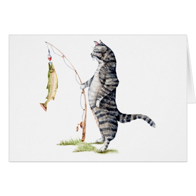 Cat with a Fish (Front Horizontal)