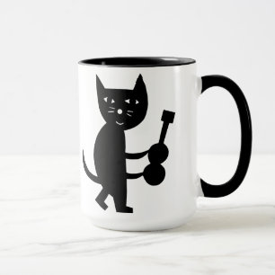 Cat With A Guitar Mug