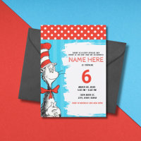 Cat With a Hat Themed Children's Birthday Party