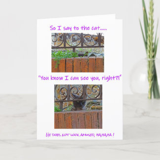 Cat with Attitude Card