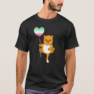 Cat With Balloon Abrosexual T-Shirt