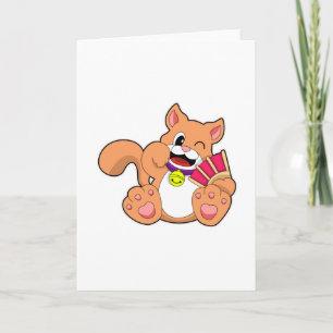 Cat with Bell Card