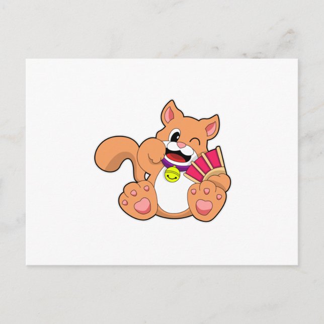 Cat with Bell Postcard (Front)