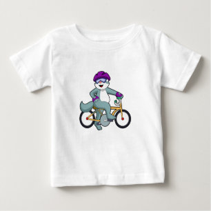 Cat with Bicycle Baby T-Shirt