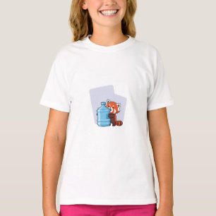 Cat with Blue Glass Kids T-Shirt
