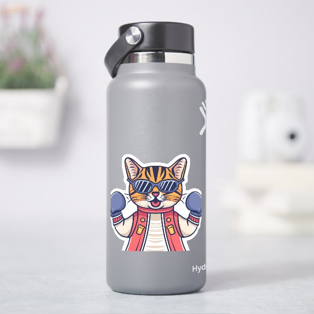 Cat with Boxing Gloves (HydroFlask)