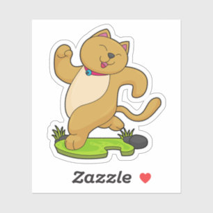 Cat with Choker at Running