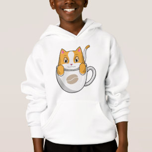 Cat with Coffee Cup