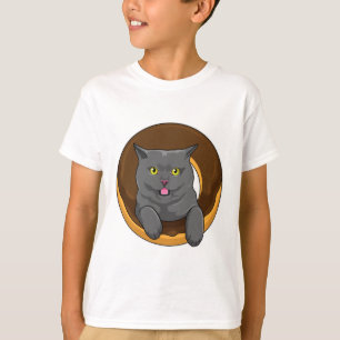 Cat with Doughnut T-Shirt