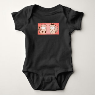 CAT WITH FACE MASK BABY BODY SUIT BODYSUIT