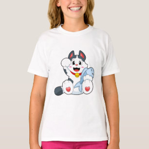 Cat with Fish T-Shirt