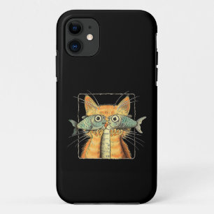 Cat with Fisheyes Kitten Funny Cat Parody Case-Mate iPhone Case