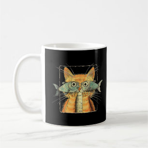 Cat with Fisheyes Kitten Funny Cat Parody Coffee Mug