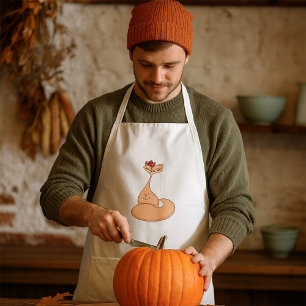 Cat with Flower Cute Kawaii Kitty Standard Apron