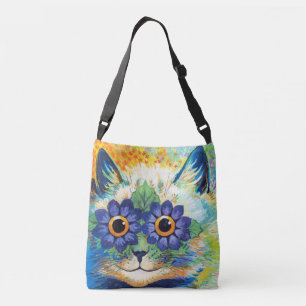 Cat with Flower Eyes   Louis Wain   Crossbody Bag