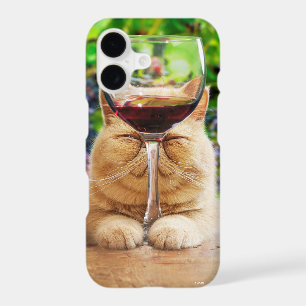Cat With Glass of Wine