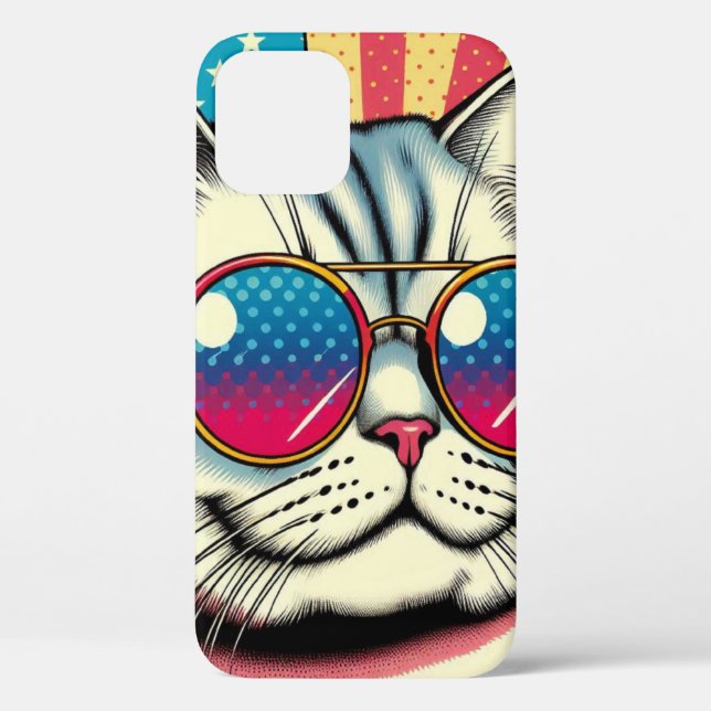 Cat with glasses Case-Mate iPhone case (Back)
