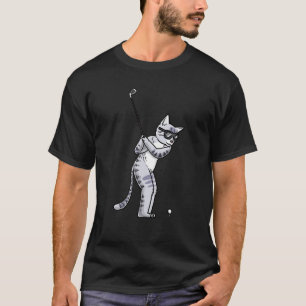 Cat With Golf Club Golfing Golf Player Golfer 1 T-Shirt