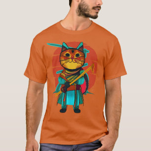 Cat with katana T-Shirt