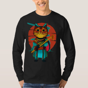 Cat with katana  T-Shirt