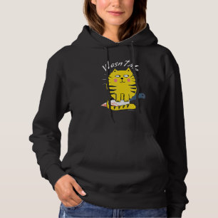 Cat With Knife It Wasn't Me Funny Hilarious Cat Hoodie