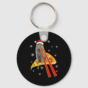 Cat With Laser Eyes Funny Zza Cat Christmas  Key Ring