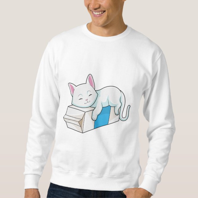 Cat with Milk Sweatshirt (Front)