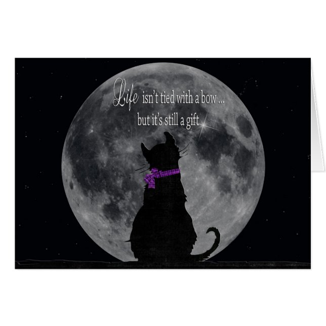 Cat with Moon (Front Horizontal)