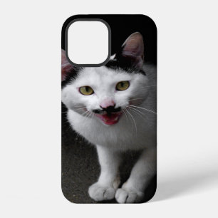 Cat with Moustache iPhone 12 Case
