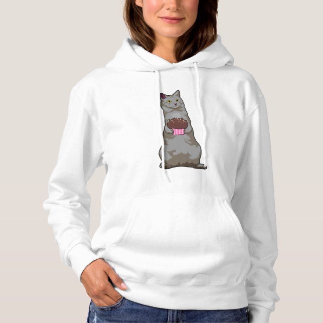 Cat with Muffin Hoodie (Front)