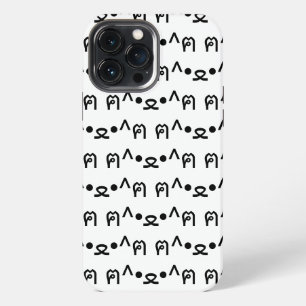Cat With Paws Emoticon ฅ^•ﻌ•^ฅ Japanese Kaomoji iPhone 13 Pro Max Case
