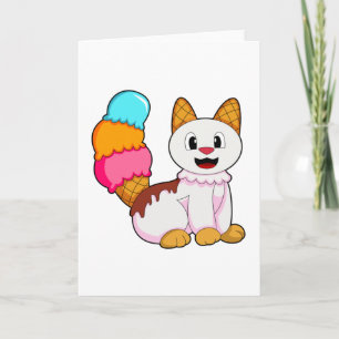 Cat with Popsicle Card