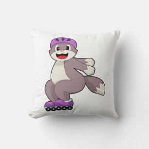 Cat with Roller skates Cushion