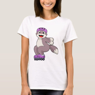 Cat with Roller skates T-Shirt