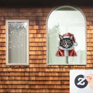 Cat With Santa Claus Outfit - Christmas 1