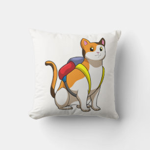 Cat with Satchel Cushion