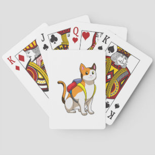 Cat with Satchel Playing Cards